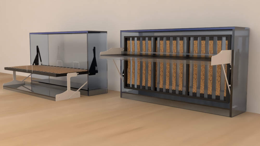 للطي الأفقي