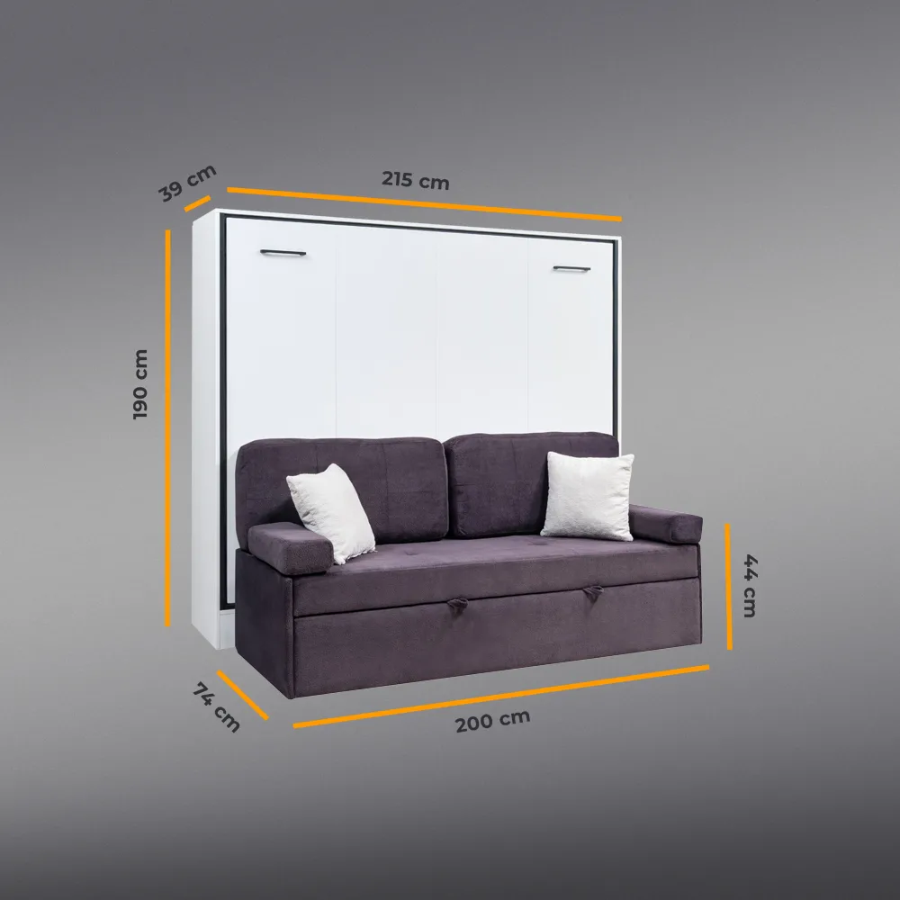 Nora Yatay Daybed (Yavrulu Yatak) - Çift Kişilik Duvar Yatakları Nora Yatay Daybed (Yavrulu Yatak) - Çift Kişilik Duvar Yatakları