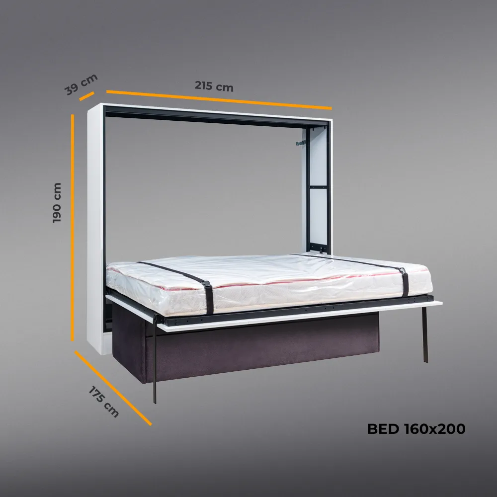 Nora Yatay Daybed (Yavrulu Yatak) - Çift Kişilik Duvar Yatakları Nora Yatay Daybed (Yavrulu Yatak) - Çift Kişilik Duvar Yatakları