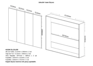 Yatay 100x200 Somyalı